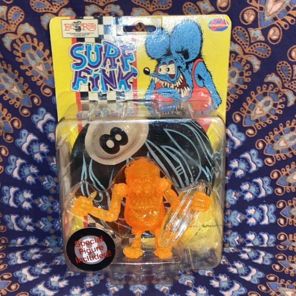 Classic Ed Roth Rare Clear Orange Surf Fink. Sealed. NOS. Japan. Planet Toys. - Picture 7 of 13